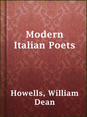 cover image of Modern Italian Poets